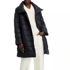 Eileen Fisher Quilted Shell Coat Down Filling Gorpcore